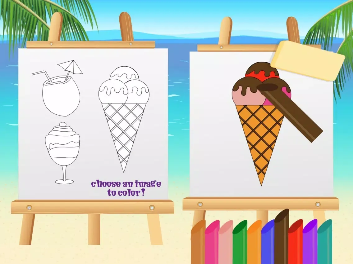 Girl’s Summer Memory-Beauty Salon In The Beach iPad 應用截圖