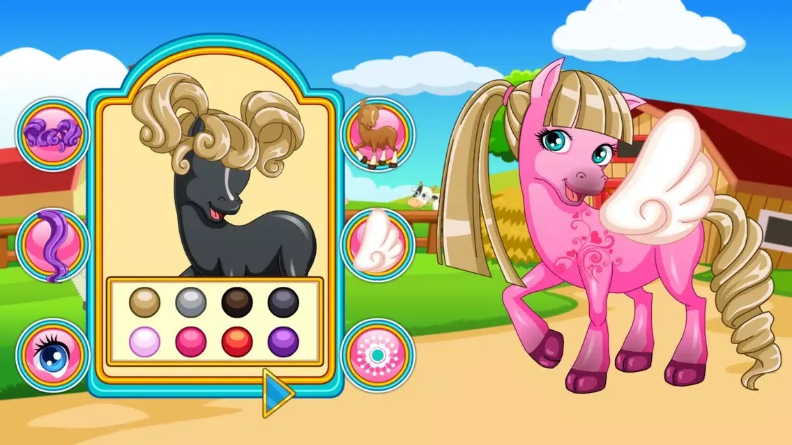 Hair Salon For Pony-Pets Dressup Studios سکرین شاٹس