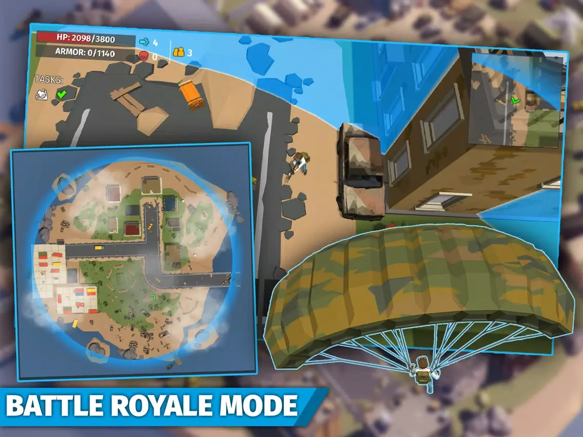 Tangkapan layar Battle royale - online shooter iPad 