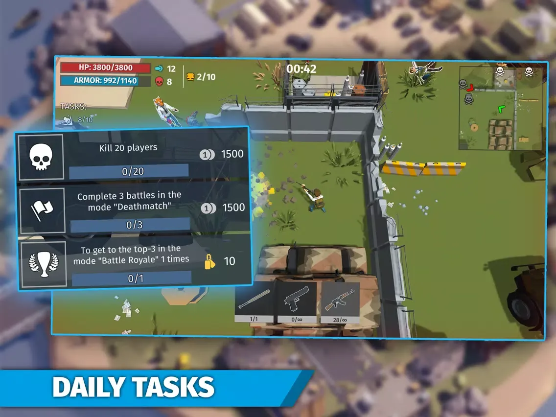 Tangkapan layar Battle royale - online shooter iPad 