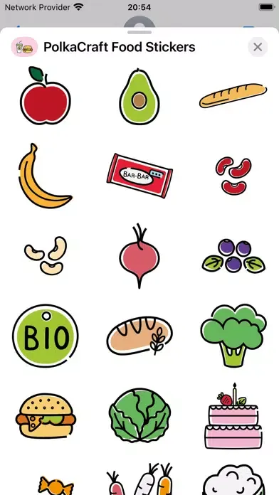 Capturas de pantalla de Cute Foodie Stickers