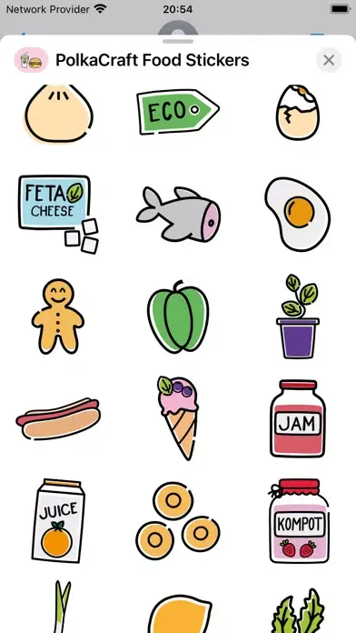 Capturas de pantalla de Cute Foodie Stickers