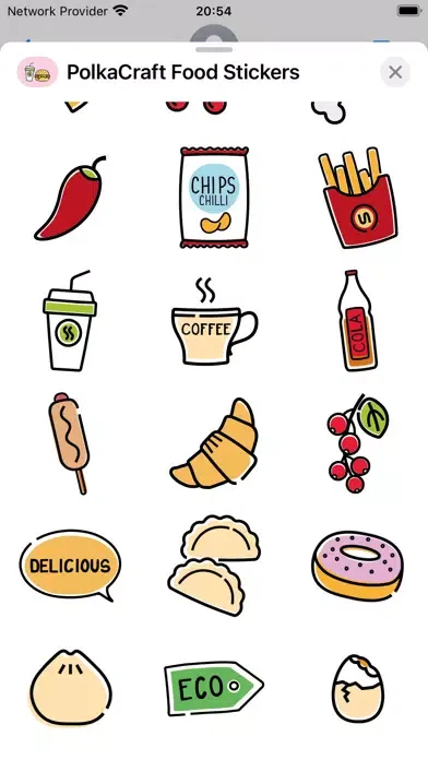 Capturas de pantalla de Cute Foodie Stickers