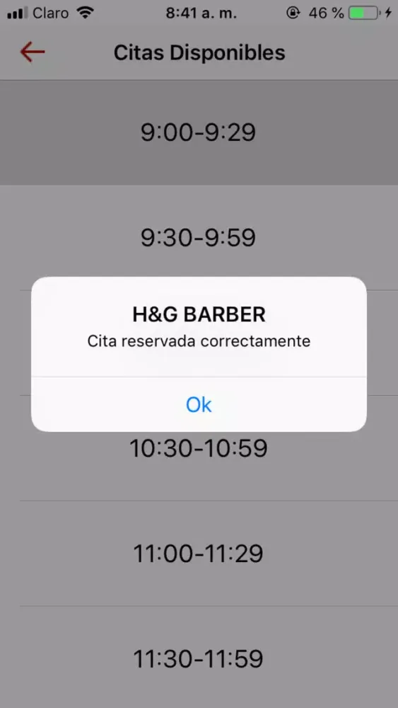 Zrzuty ekranu H&G Barber