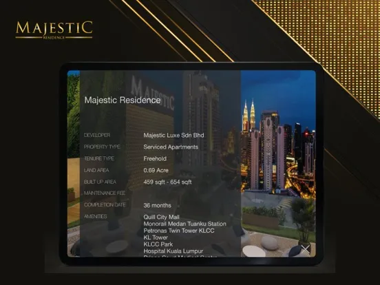 Zrzuty ekranu Majestic Residence iPad 