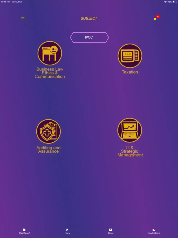SANGHAVI CA MCQ iPad  스크린샷