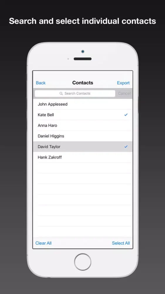 تصاویر Contacts to CSV - Export your Phone Contacts