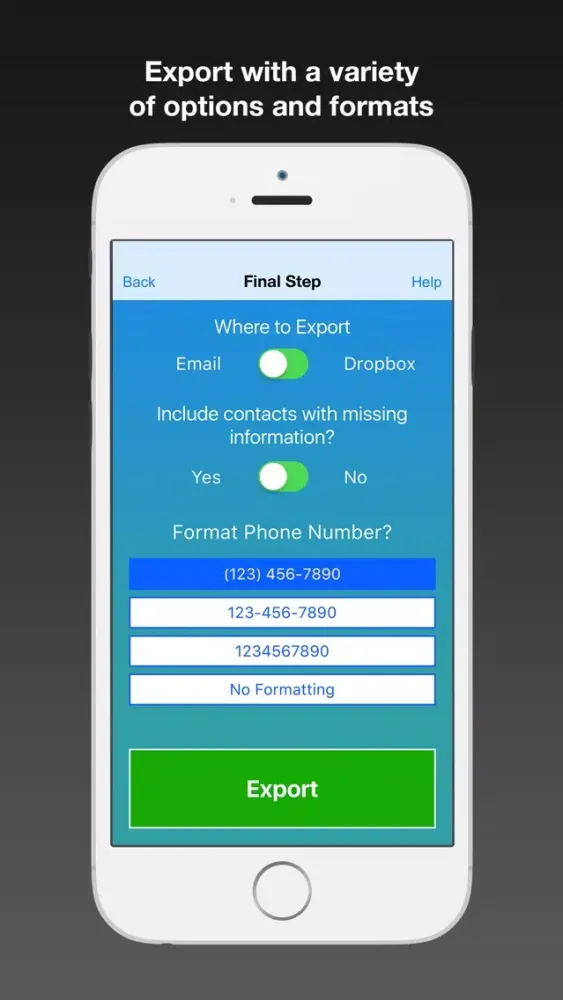 تصاویر Contacts to CSV - Export your Phone Contacts