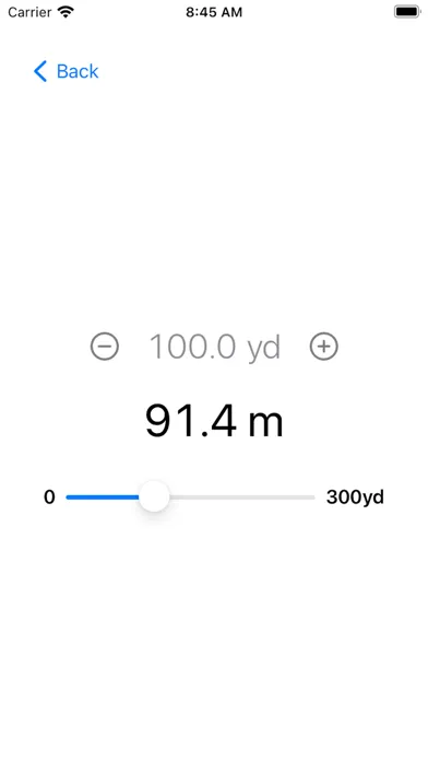 Screenshot di Yards and Meters