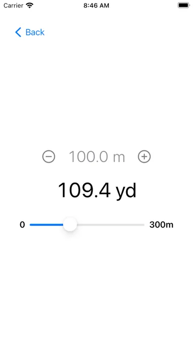 Screenshot di Yards and Meters