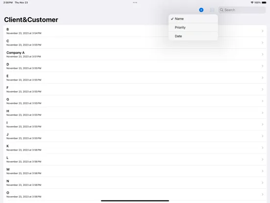 C&C list iPad  Ekran Görüntüleri