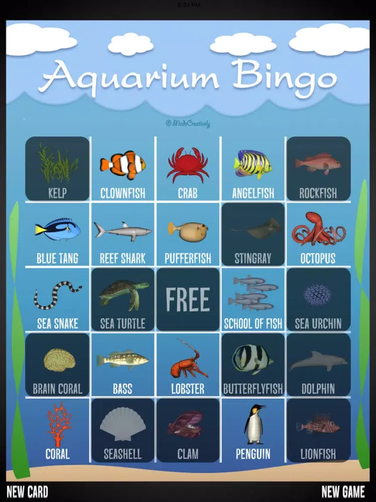 Activity Bingo Field Trip iPad  Screenshots