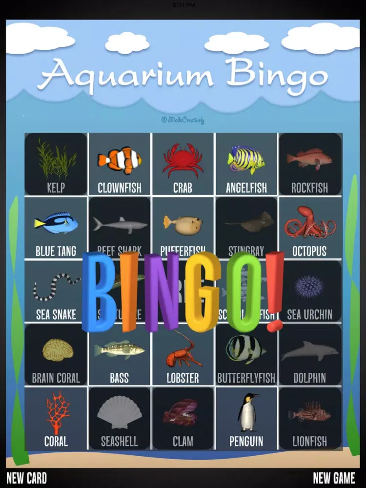 Activity Bingo Field Trip iPad  Screenshots