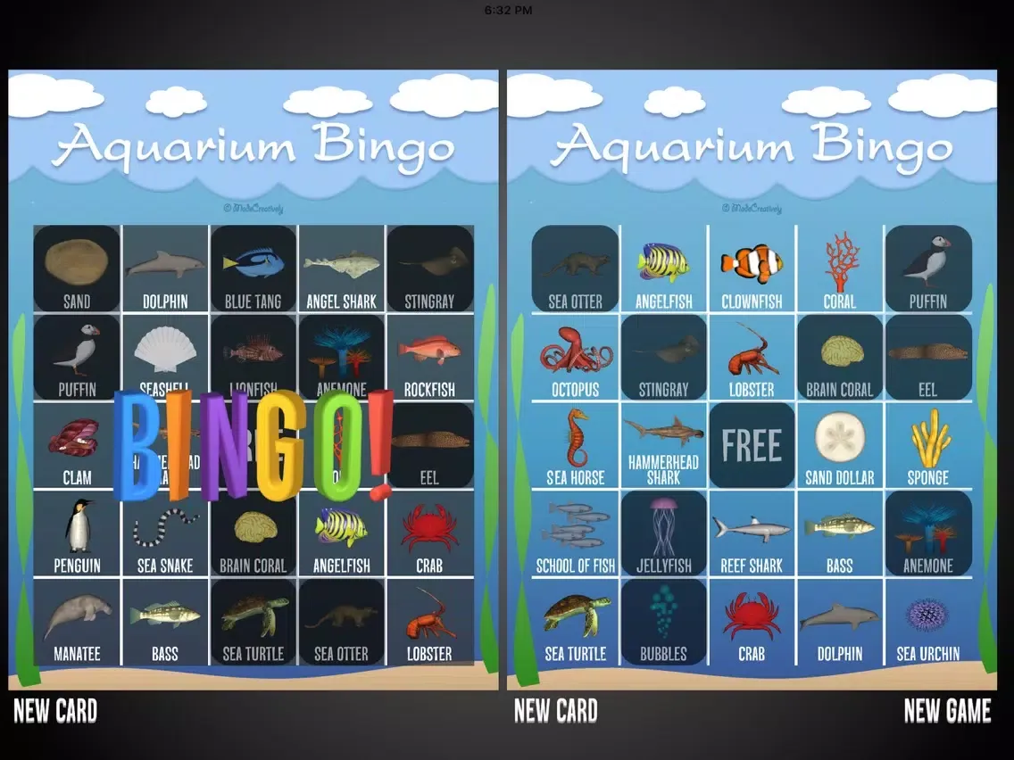 Activity Bingo Field Trip iPad  Screenshots