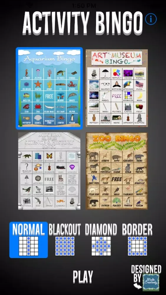 Activity Bingo Field Trip Screenshots