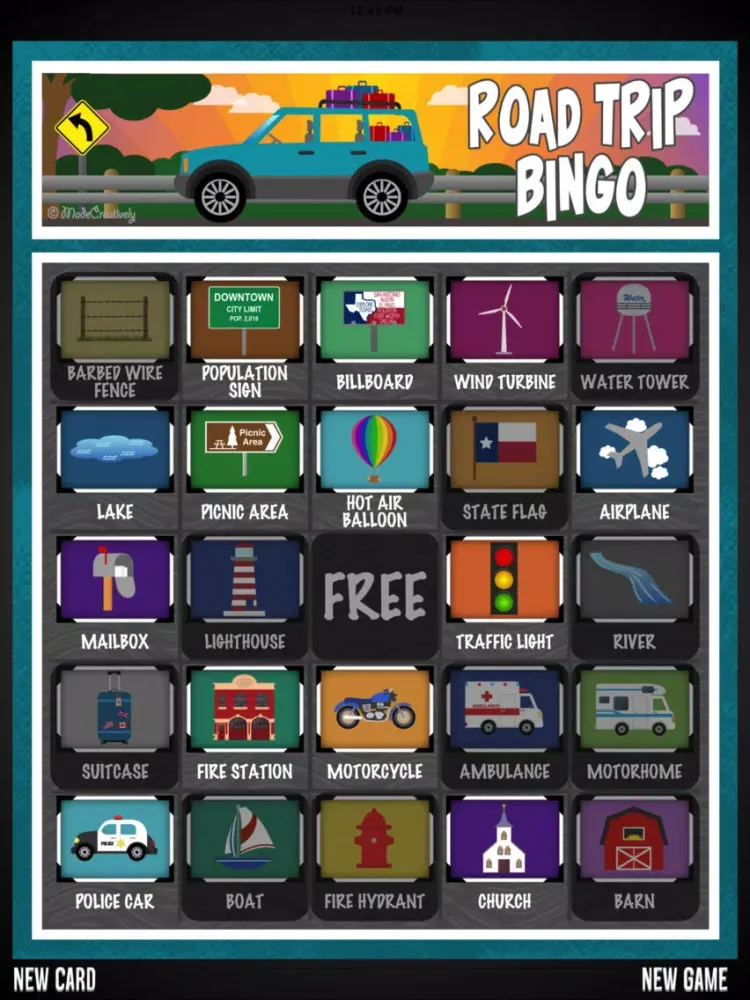 Activity Bingo Travel iPad  سکرین شاٹس