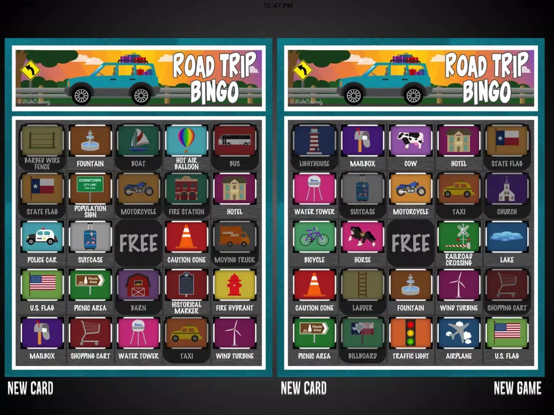 Activity Bingo Travel iPad  سکرین شاٹس