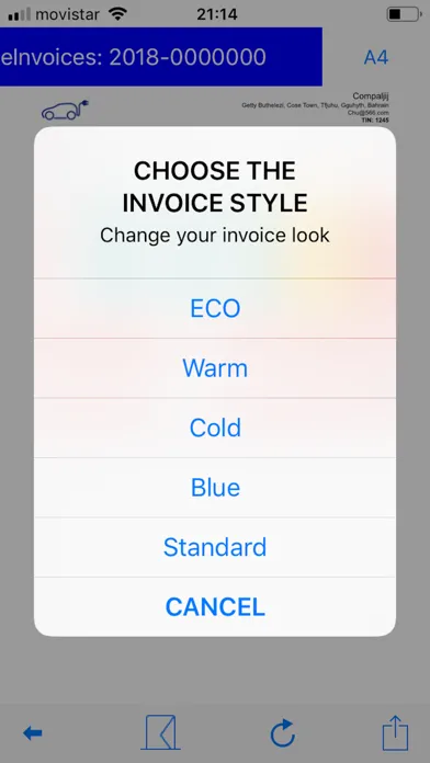 Electronic Invoice Crypto Screenshots