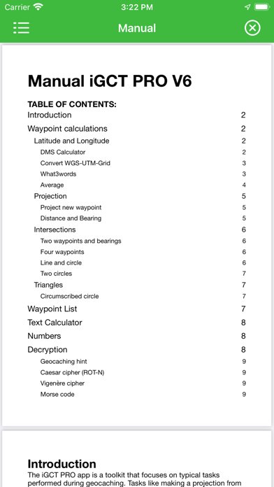 Capturas de tela do Geocaching Toolkit iGCT Pro