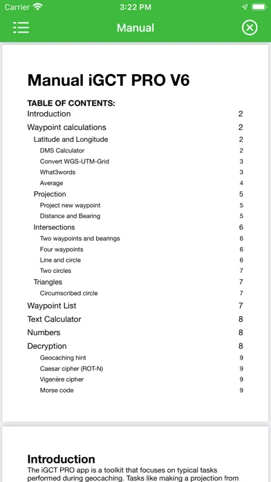 Capturas de pantalla de Geocaching Toolkit iGCT Pro