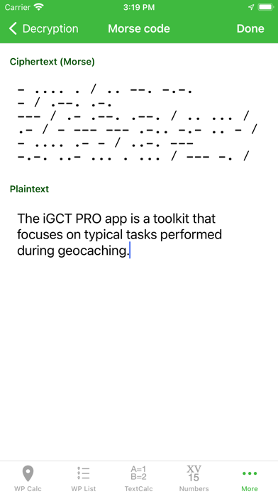 Capturas de tela do Geocaching Toolkit iGCT Pro