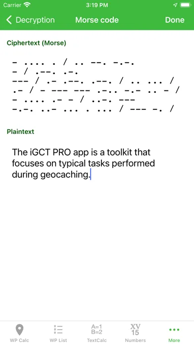 Capturas de pantalla de Geocaching Toolkit iGCT Pro