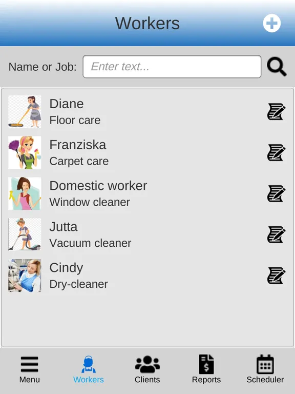 Cleaning Business Software Pro iPad 应用截图