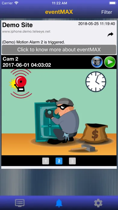 Ảnh chụp màn hình của TeleEye iView-HD Lite