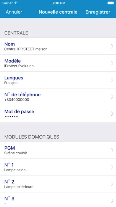 ภาพหน้าจอของ iProtect.evolution