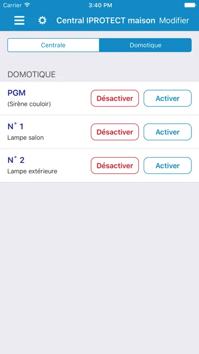 ภาพหน้าจอของ iProtect.evolution