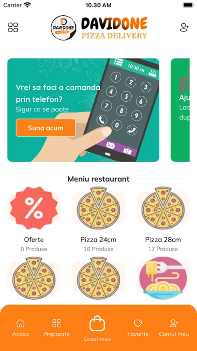 ภาพหน้าจอของ Davidone Pizza