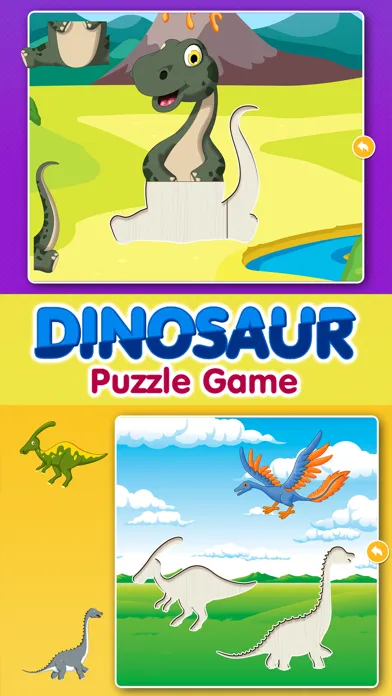 Captures d'écran de Kids Dinosaur Puzzle Games: Toddlers Free Puzzles
