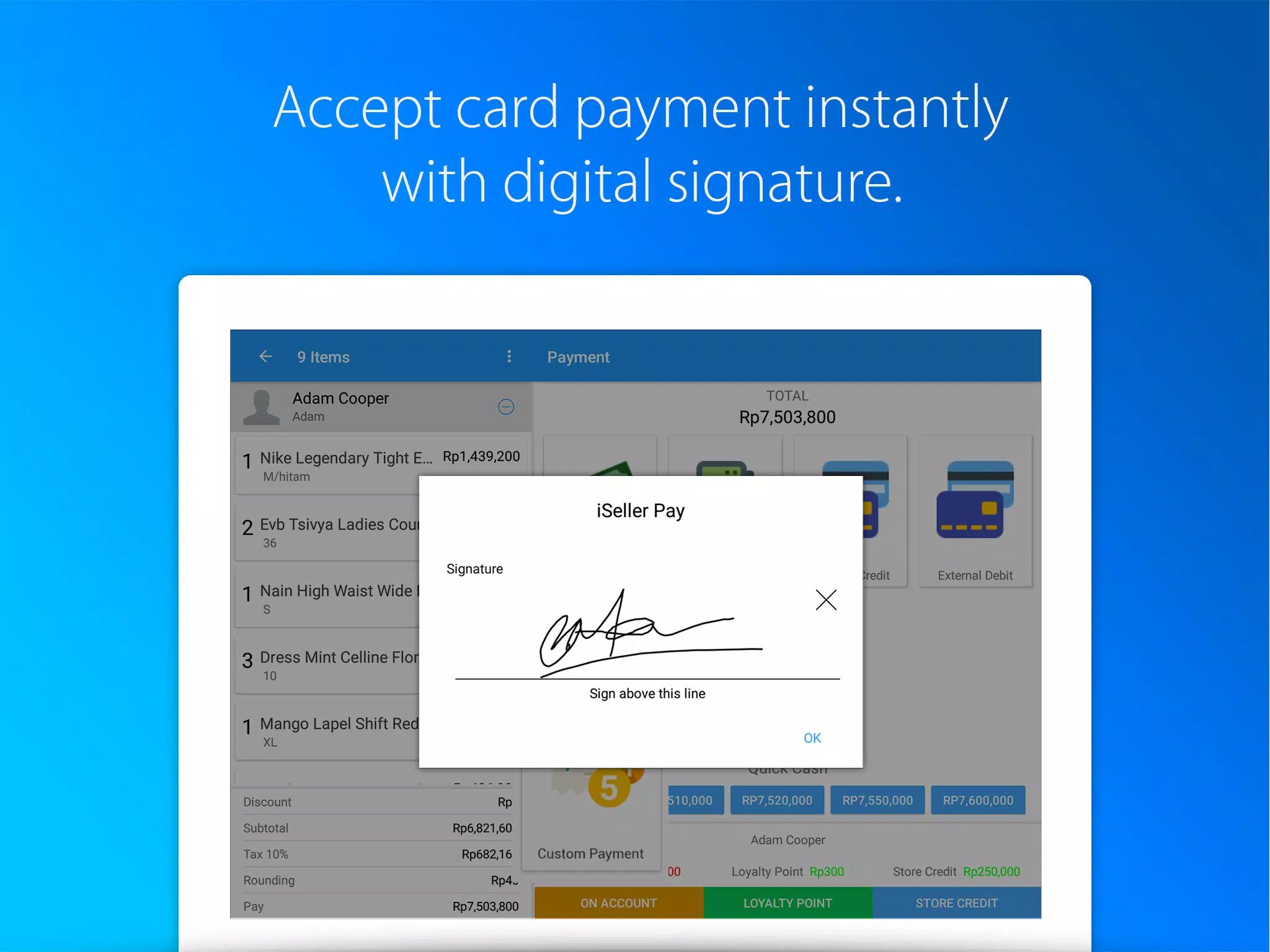 iSeller POS for Retail Screenshots