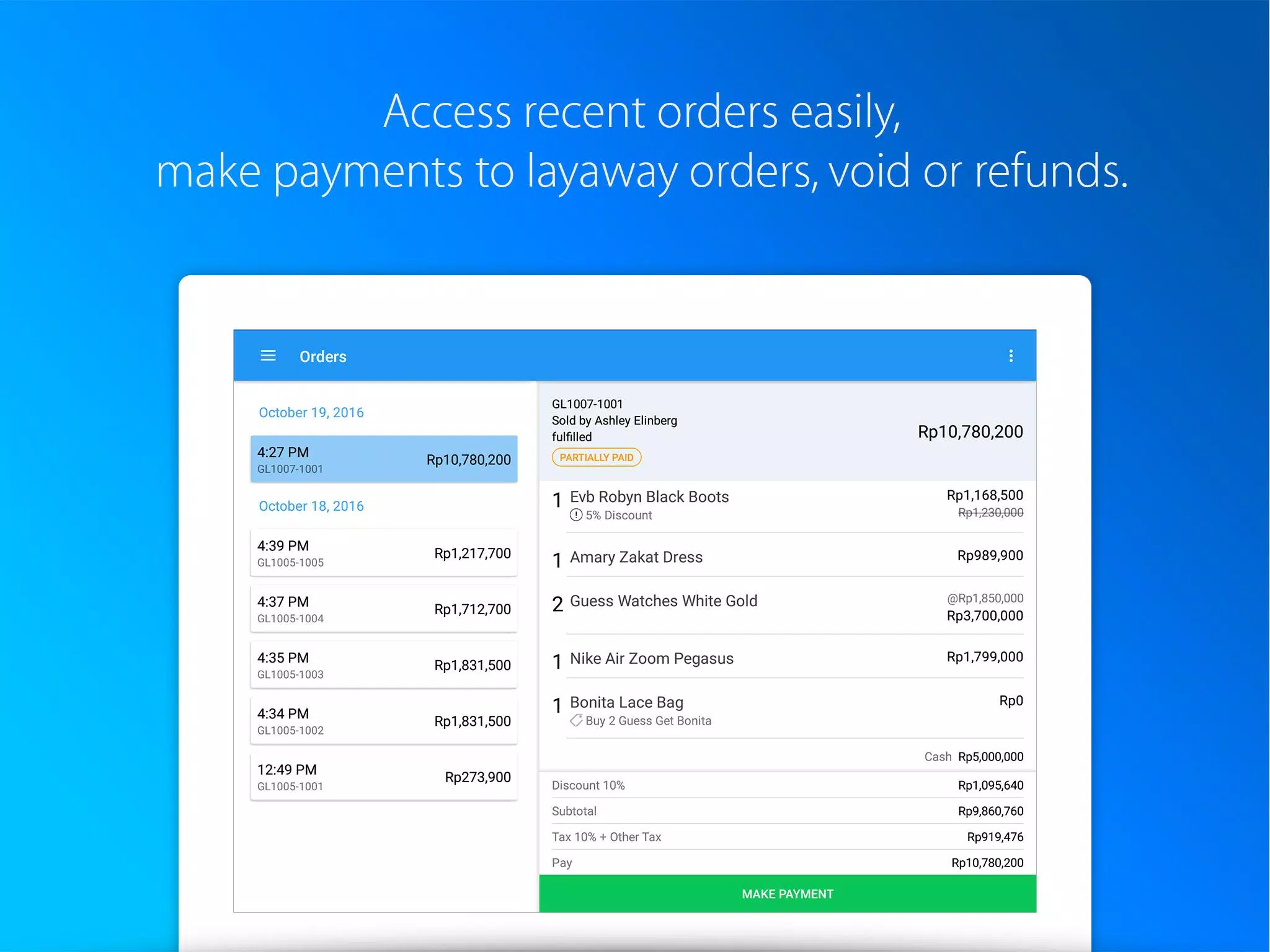 iSeller POS for Retail Screenshots