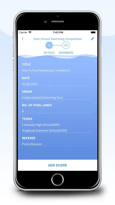 Screenshot di Swim Score-Scholastic
