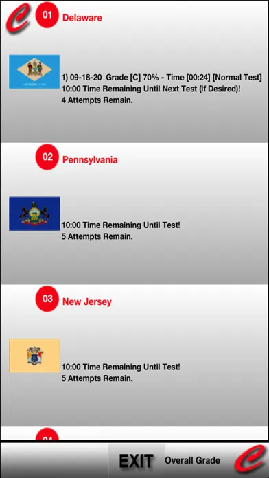iTestSmart Statehood 01-10 US स्क्रीनशॉट