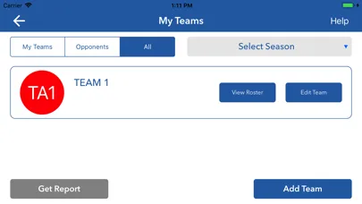 Capturas de tela do iTrackHockey - Hockey Stats