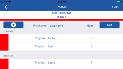 Capturas de tela do iTrackHockey - Hockey Stats