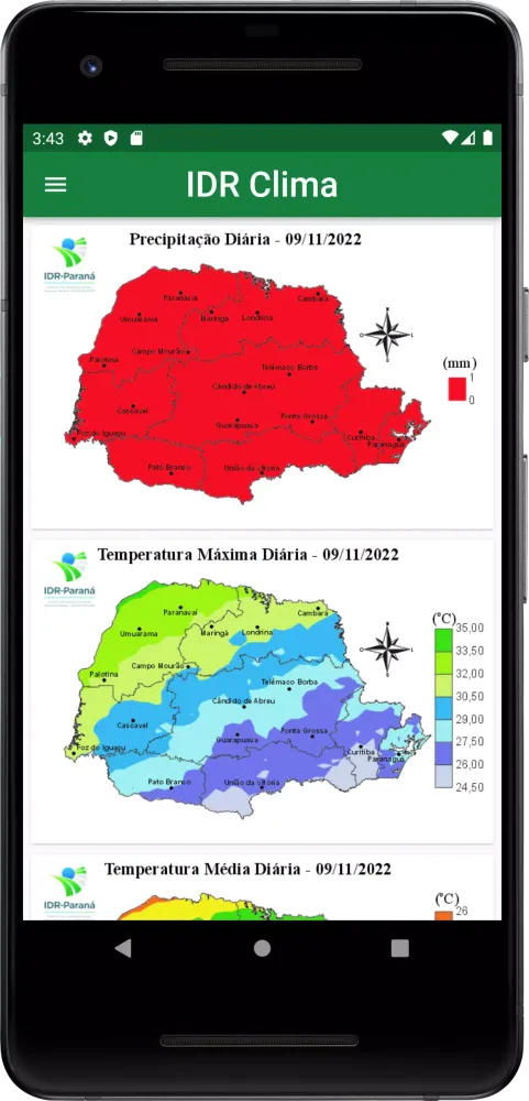 Capturas de pantalla de IDR Clima
