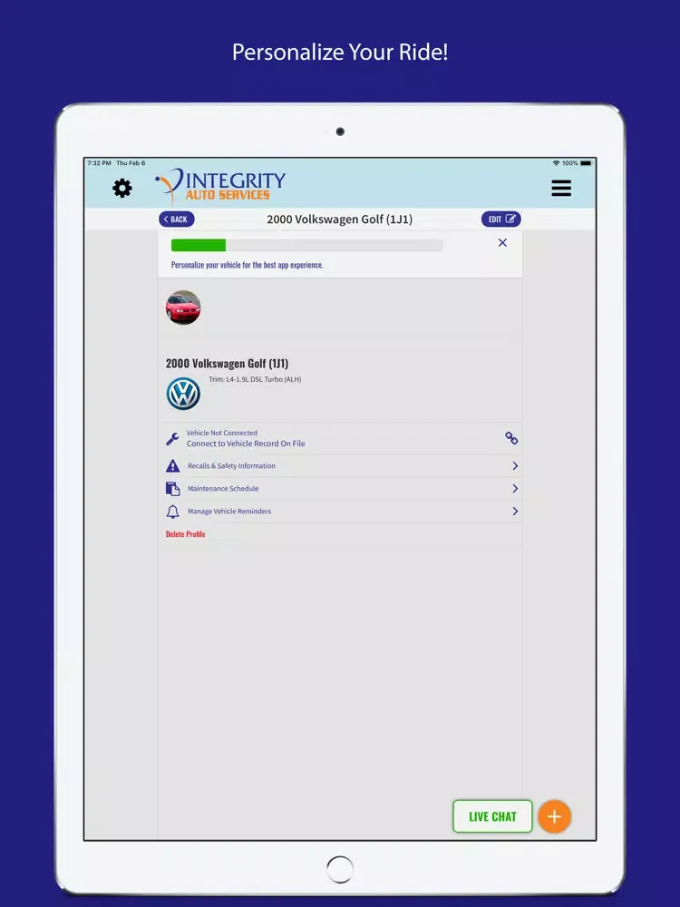 Integrity Auto Services iPad  Ekran Görüntüleri
