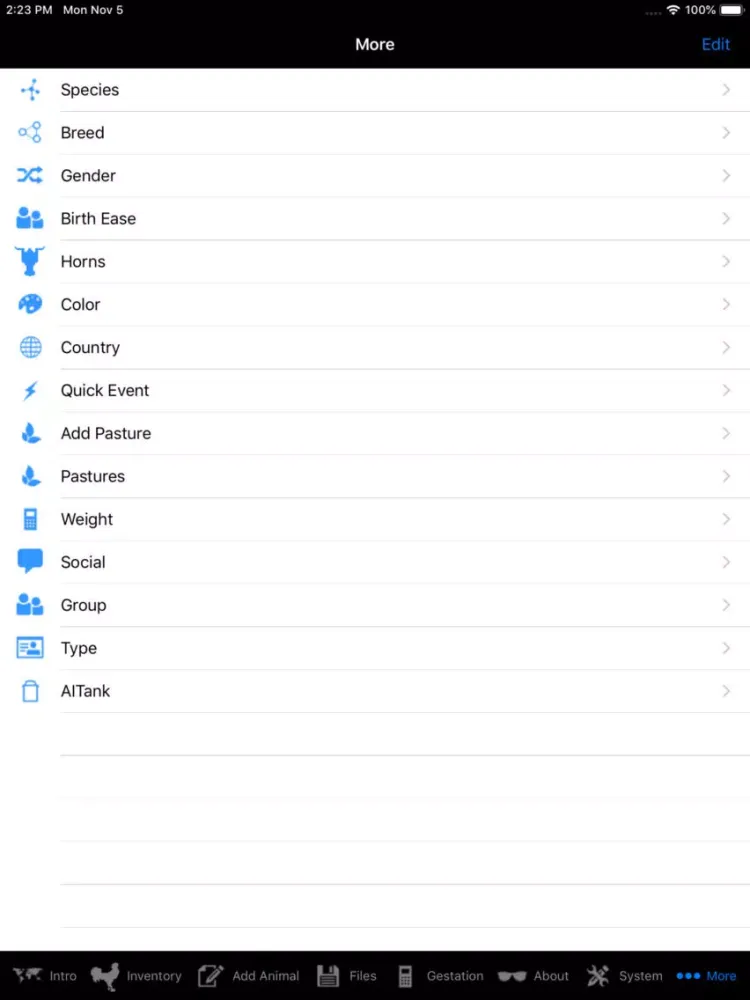 iCattleMgrPro iPad  Screenshots