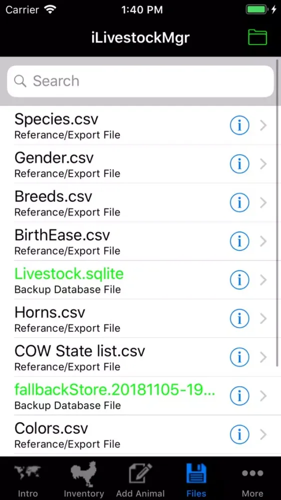 iCattleMgrPro Screenshots