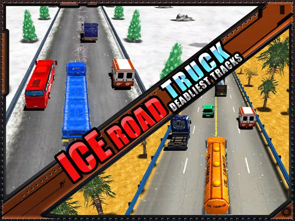 Capturas de pantalla de Ice Road Truck Simulator Race iPad 