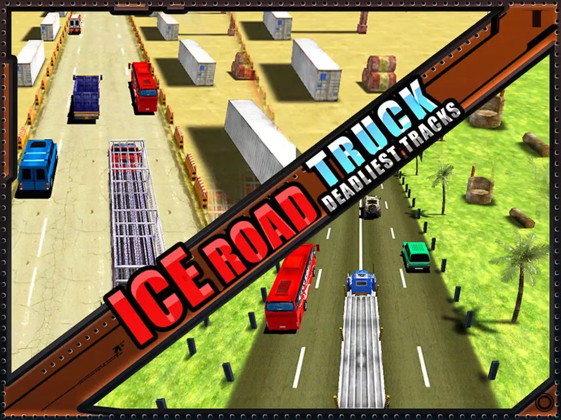 Capturas de pantalla de Ice Road Truck Simulator Race iPad 