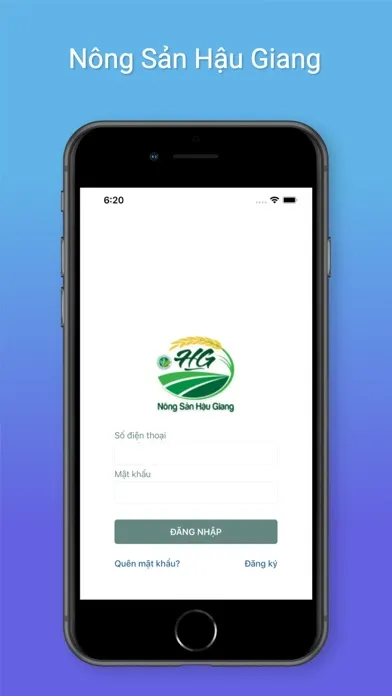 Ảnh chụp màn hình của Nông Sản Hậu Giang
