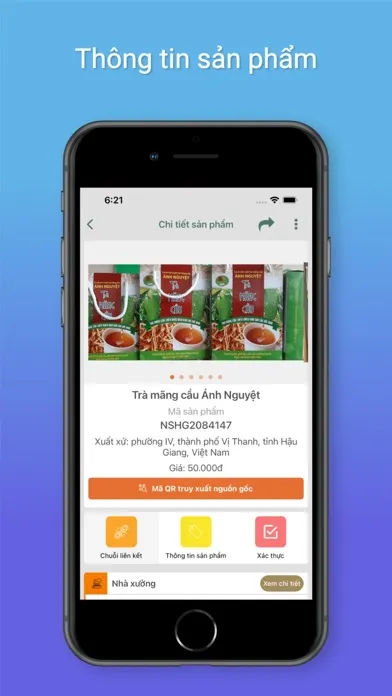 Ảnh chụp màn hình của Nông Sản Hậu Giang