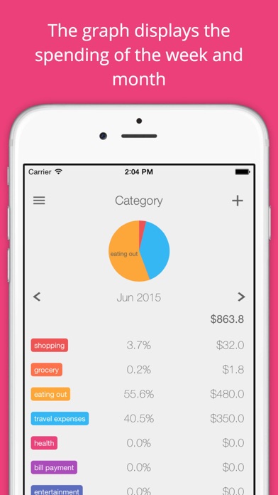 Spends - pocket money book سکرین شاٹس