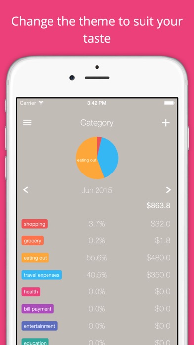 Spends - pocket money book سکرین شاٹس