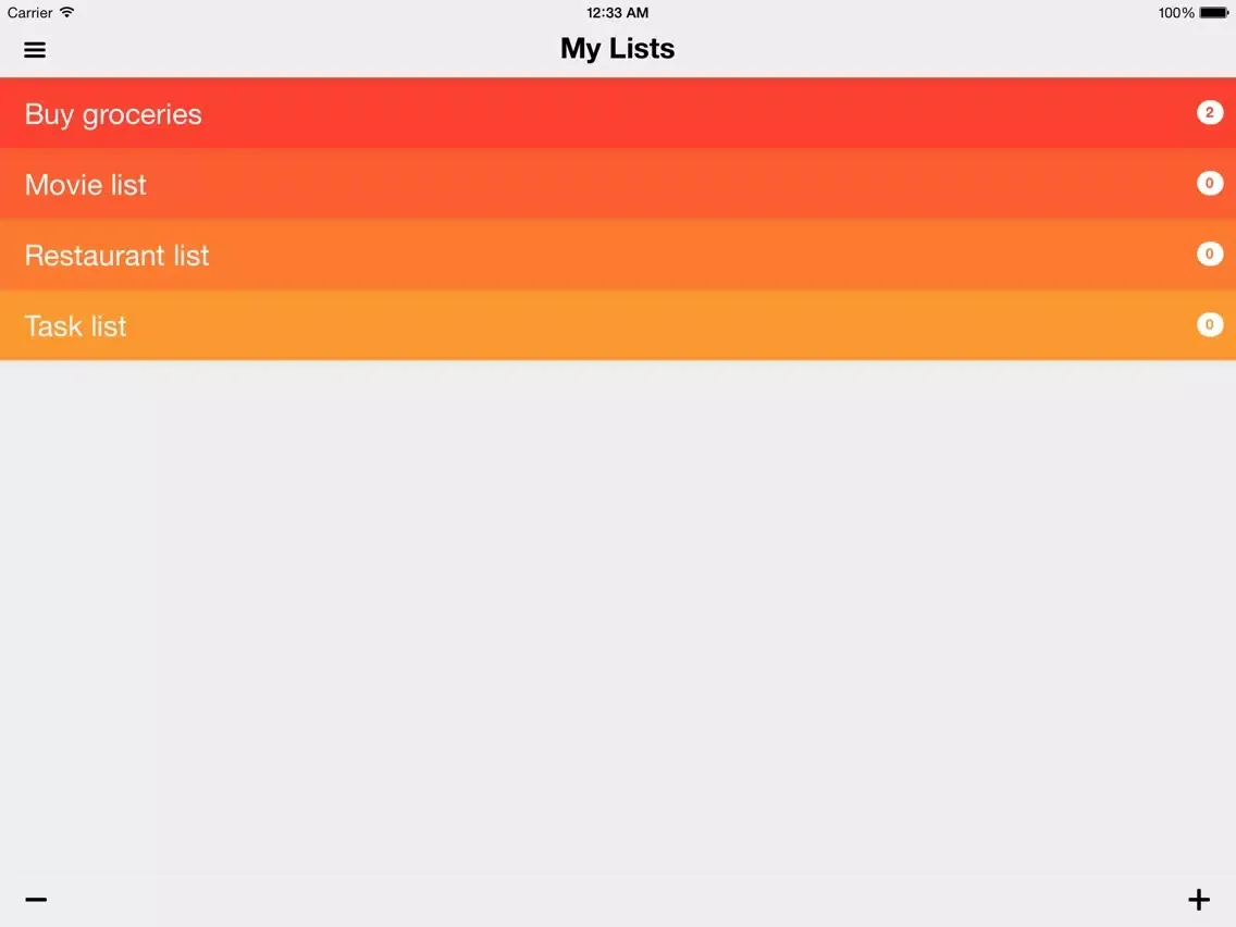 CubicToDo - Checklist, ToDo iPad  Screenshots