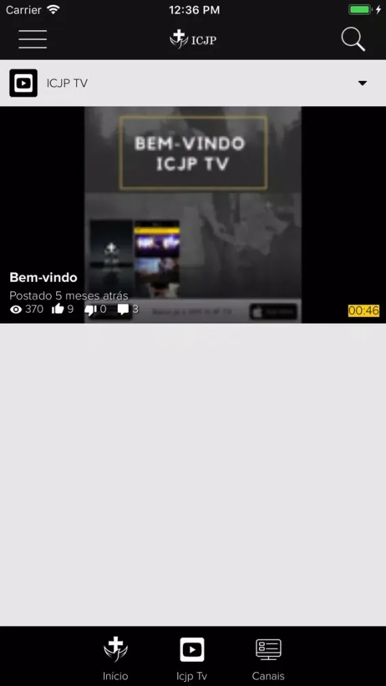 Capturas de pantalla de ICJP TV